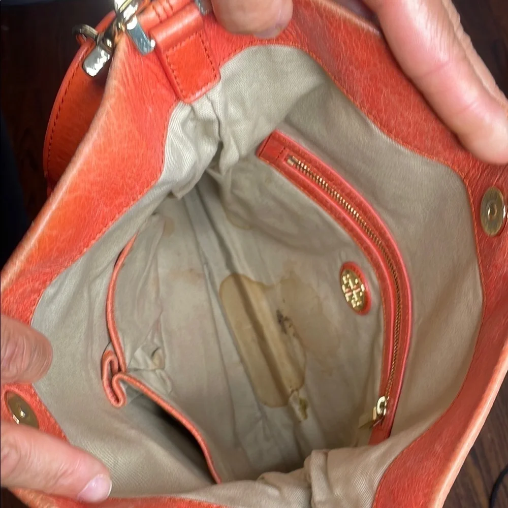 Tory Burch 3 way Orange Leather Crossbody Bag - Picture 11 of 13